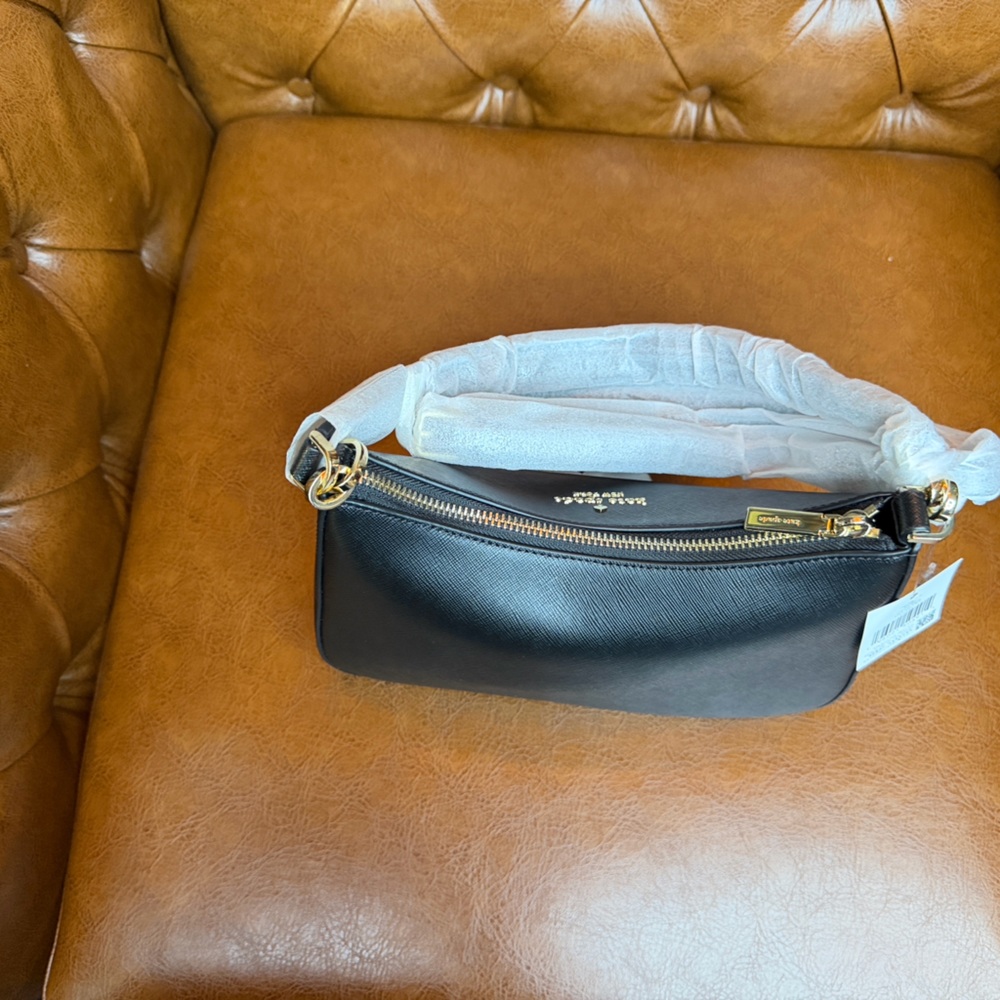Kate Spade ♠️ Madison Black Saffiano Leather Shoulder Bag KH397 NWT - Picture 7 of 14